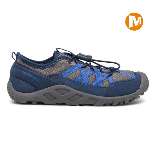 Merrell Hydro Lagoon Sandalen Kinder Grau/Blau [DE-IYHMZ]